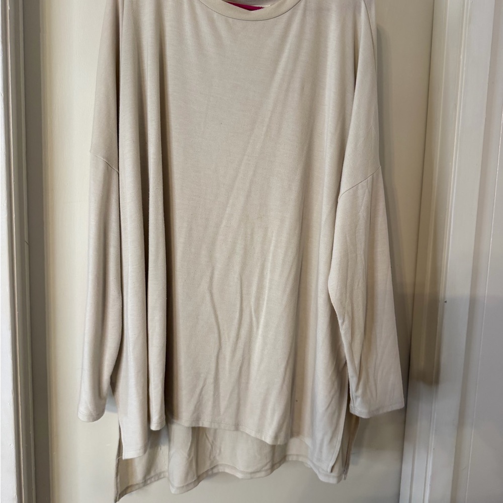 Zenana Outfitters Beige Long Sleeve Top